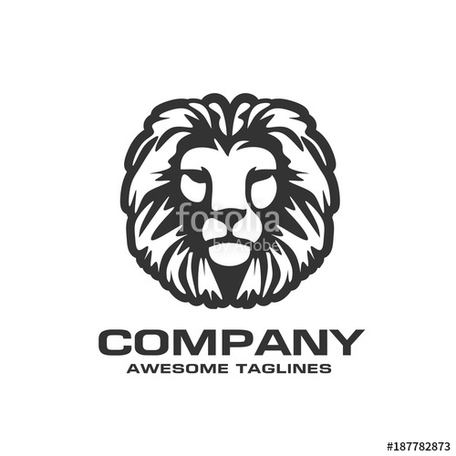 500x500 Lion Head Logo Vector, Lion King Head Sign Concept, Lions Head