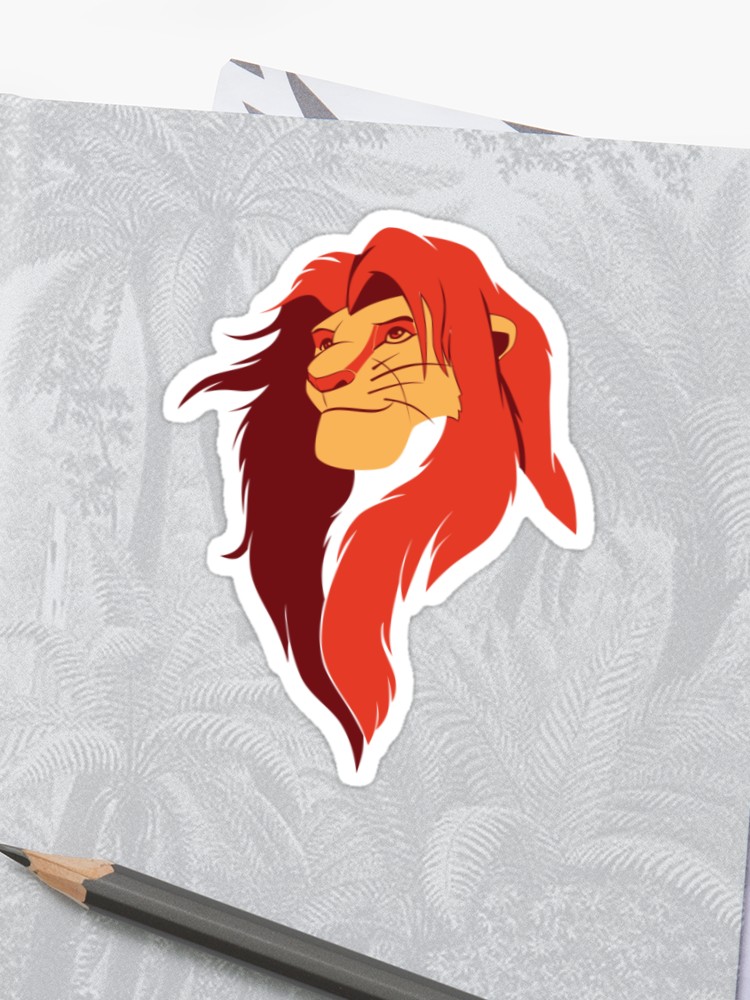 750x1000 Lion King Vector Design Sticker