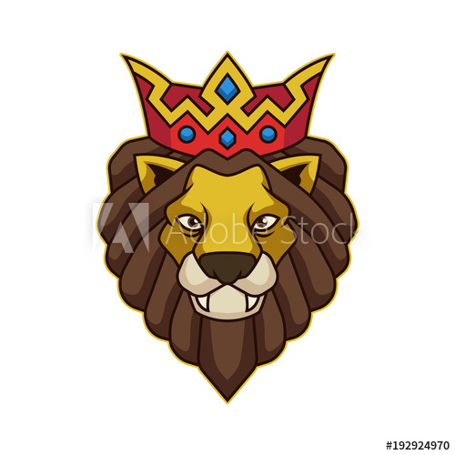 500x500 Lion King Vector Illustration Mascot Logo