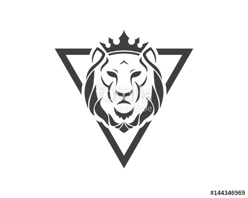 500x400 Lion King Icon Vector Stock Image And Royalty Free Vector