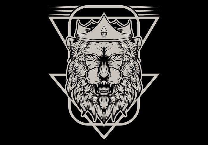 700x490 Lion King Vector Illustration