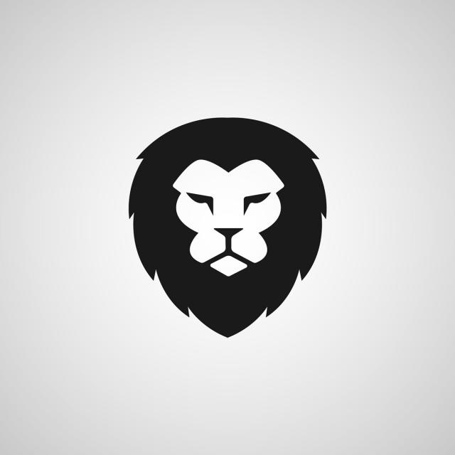 640x640 Head Lion Logo Vector Design Template For Free Download