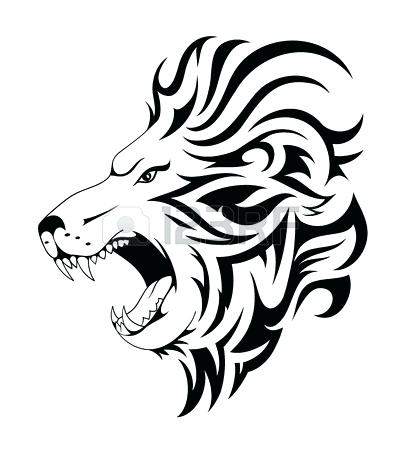 418x450 Lion Icon Outline Vector Photo Free Trial Drawing Images In Design