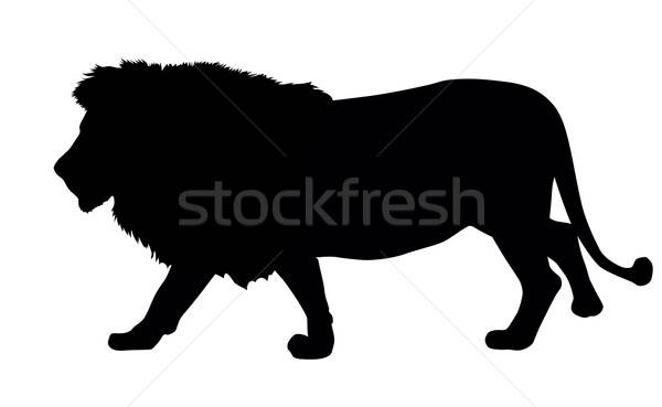 600x369 Lion Silhouette Vector Illustration Vadimmmus