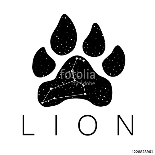 Lion Paw Print Vector at Collection of Lion Paw Print