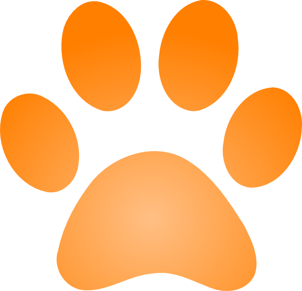600x578 Pawprint Clipart Orange For Free Download And Use Images
