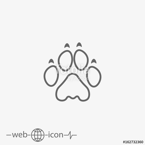 500x500 Lion Paw Print Stock Image And Royalty Free Vector