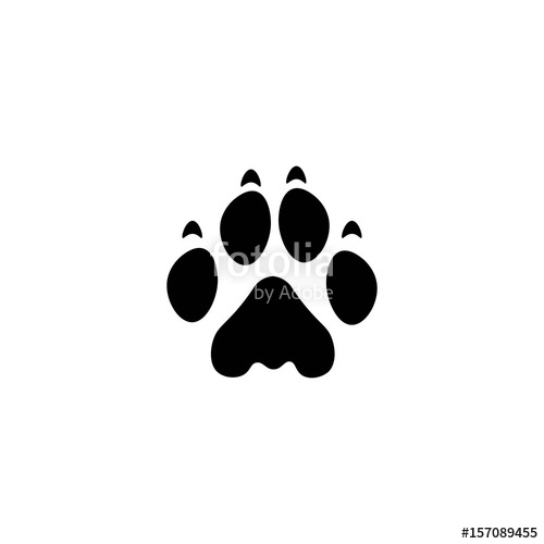 500x500 Lion Paw Print Stock Image And Royalty Free Vector