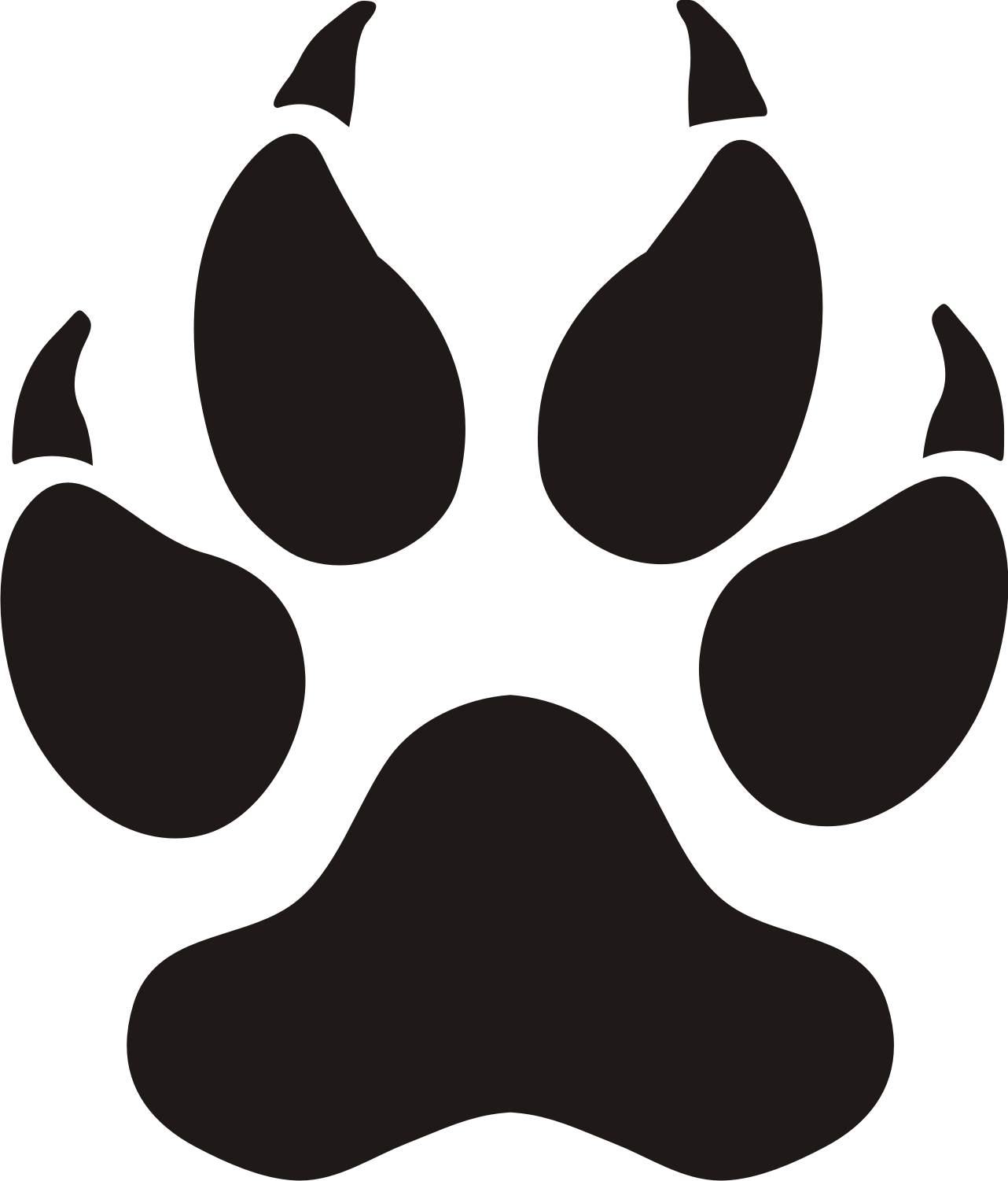 Lion Paw Print Vector at Vectorified.com | Collection of Lion Paw Print