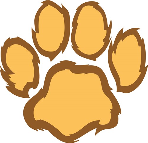 500x483 Lion Paw Print Vector Illustration Annthegran