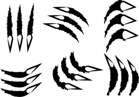 288x200 Lion Paw Free Vector Art