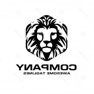 300x300 Lion Head In Profile Template Logo Vector Wallkeeper