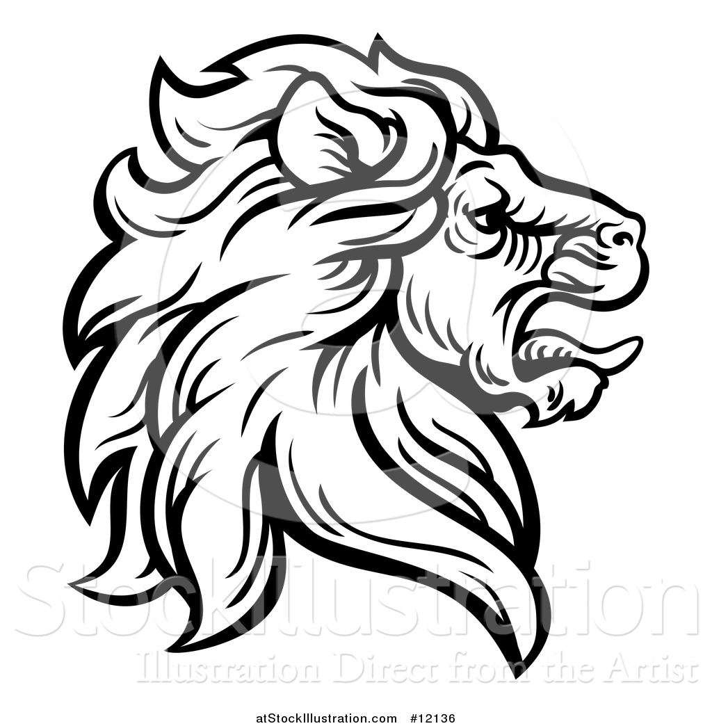 Lion Profile Vector at Vectorified.com | Collection of Lion Profile ...