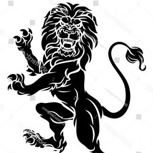 300x300 Lion Rampant Standing On Hind Legs Soidergi