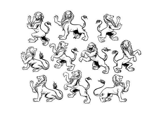 571x400 Free Lion Rampant Vector Christmas Free Vector Art, Vector