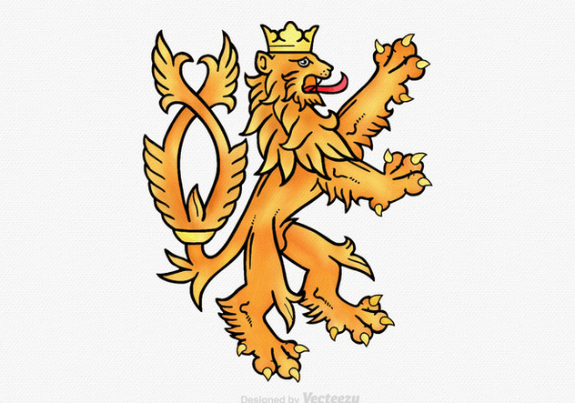 632x443 Free Lion Rampant Vector Illustration Free Vector Download