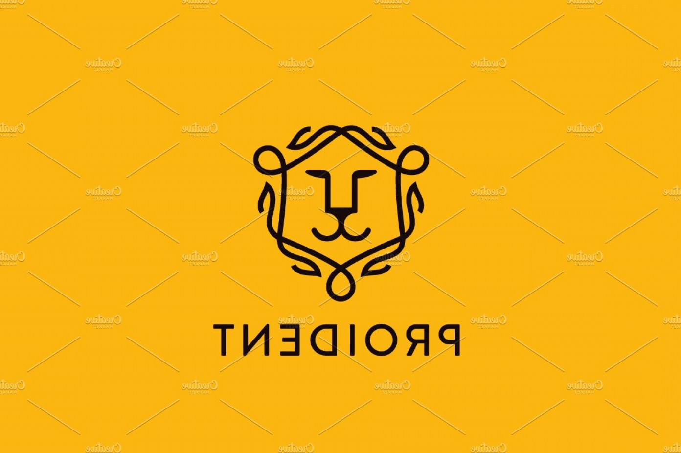 1392x926 Lion Face Shield Vector Logo Catchsplace