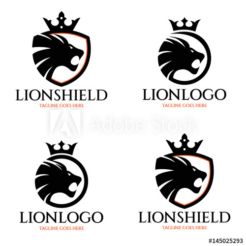 500x500 Lion Shield Logo Design Template Lion Head Logo Vector