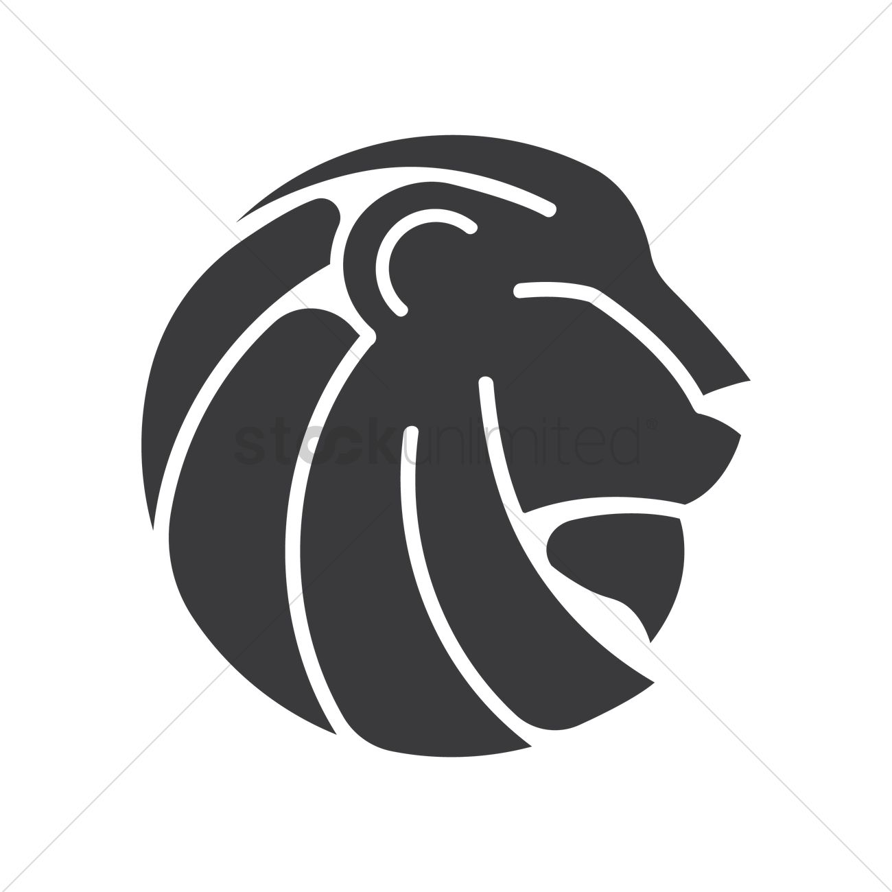 1300x1300 Lion Vector Image