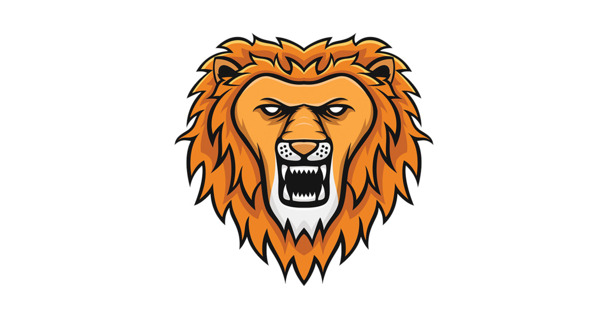 1200x630 Lion Vector Illustration Orange