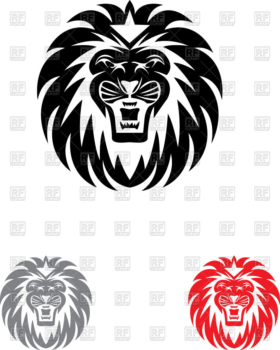 962x1200 Tattoo Head Of Lion Vector Image Of Plants And Animals
