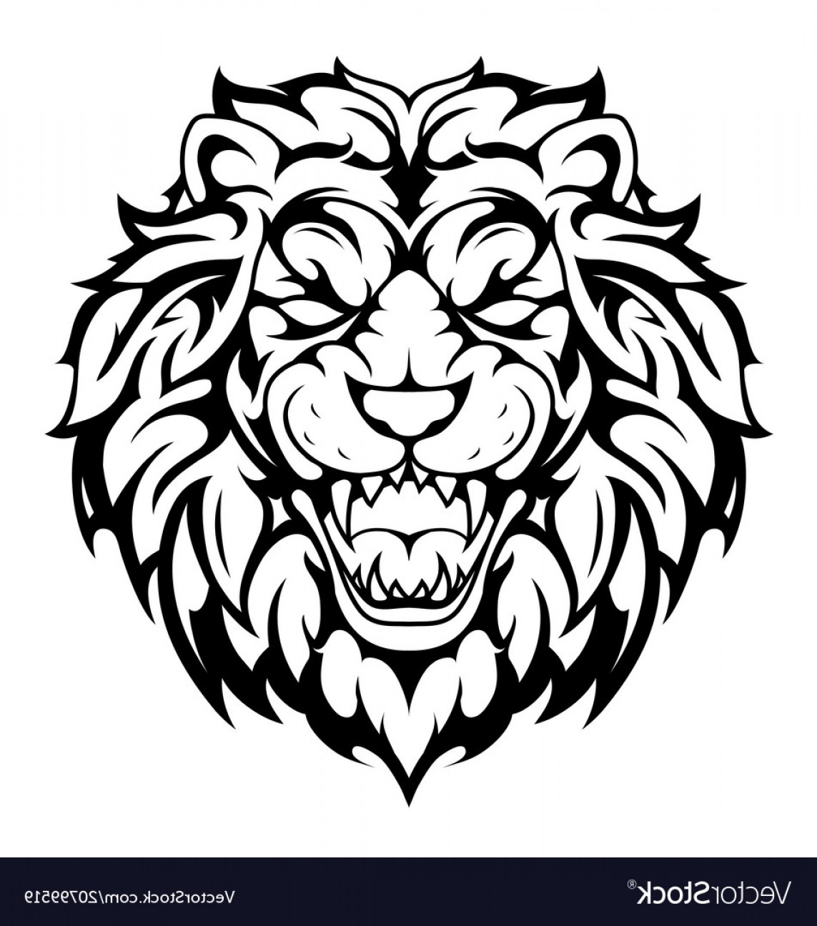 1143x1296 Tribal Lion Vector Wallkeeper