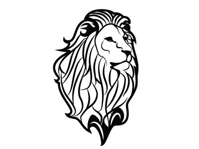 400x300 Lion Vector Clip Art