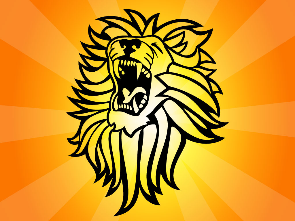 1024x765 Roaring Lion Vector Art Graphics