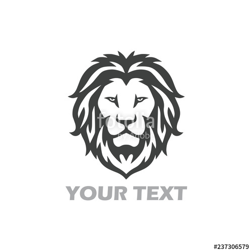 500x500 Lion Vector Illustration Logo Template Stock Image And Royalty