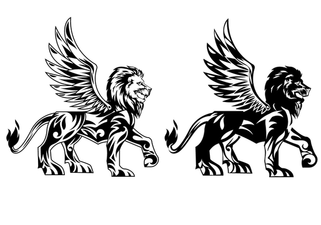 632x443 Winged Lion Vectors Free Vector Download Cannypic