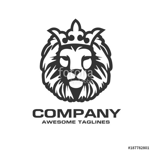 The Head Of A Lion With A Royal Crown,lion Head With Crown Vector 500x500 The Head Of A Lion With A Royal Crown,lion Head With Crown Vector