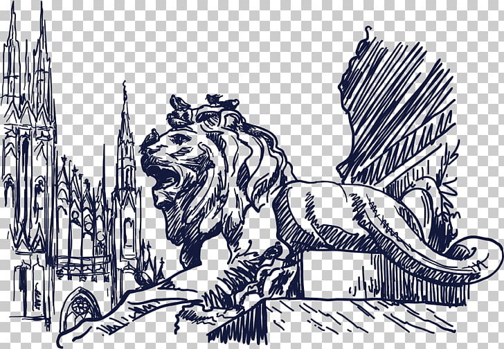 728x504 Milan Drawing Sketch, Sketch Lion Png Clipart Free Cliparts Uihere