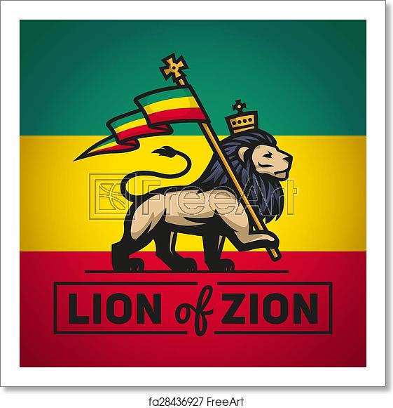 Lion Zion Vector