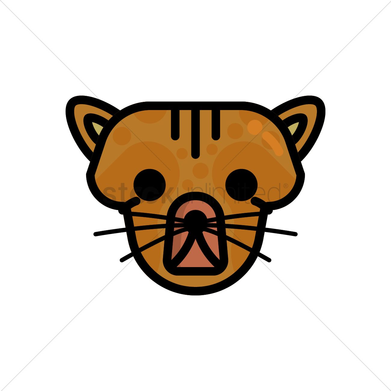 1300x1300 Lioness Vector Image