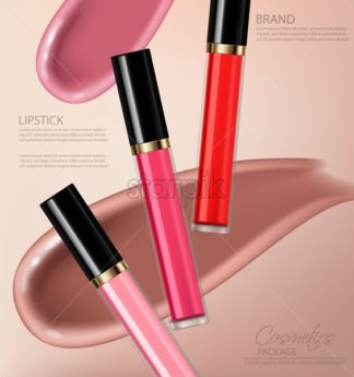 324x345 Lip Gloss Vector Realistic Premium Cosmetics Sale Colorful