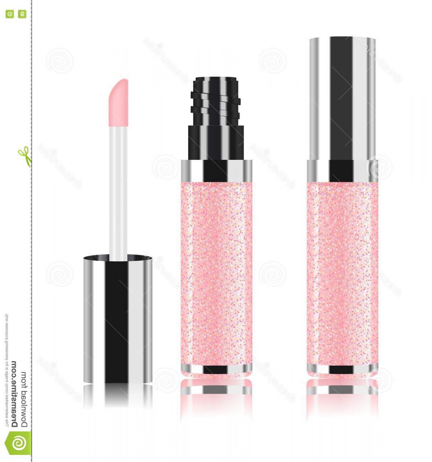 1460x1560 Stock Illustration Lip Gloss Vector Pink Shiny White Illustration