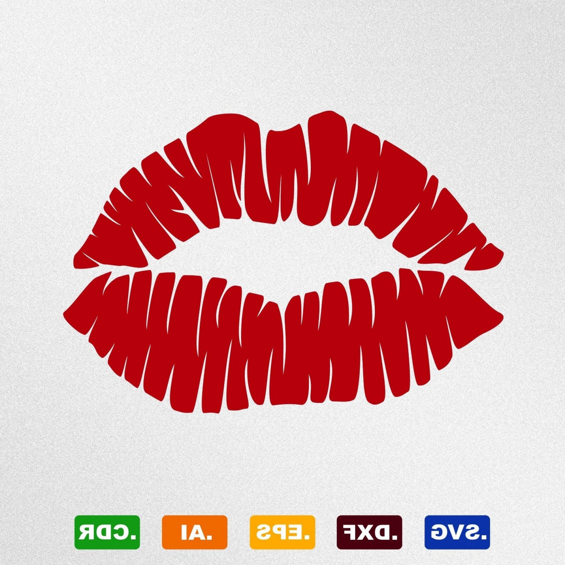 1800x1800 Vinly For Lipstick Kiss Vector Catchsplace