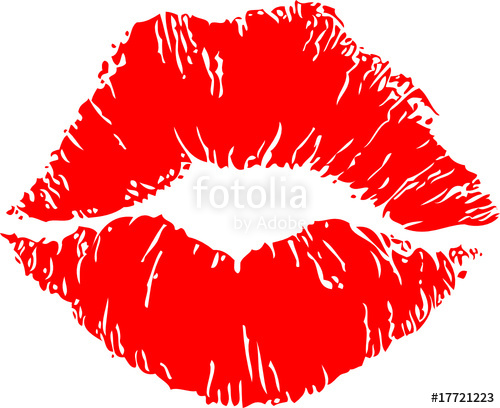 500x408 Red Lips Kiss Stock Image And Royalty Free Vector