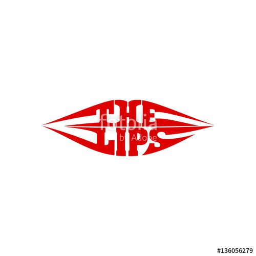 The Lips Logo Vector Stock Image And Royalty Free Vector 500x500 The Lips Logo Vector Stock Image And Royalty Free Vector