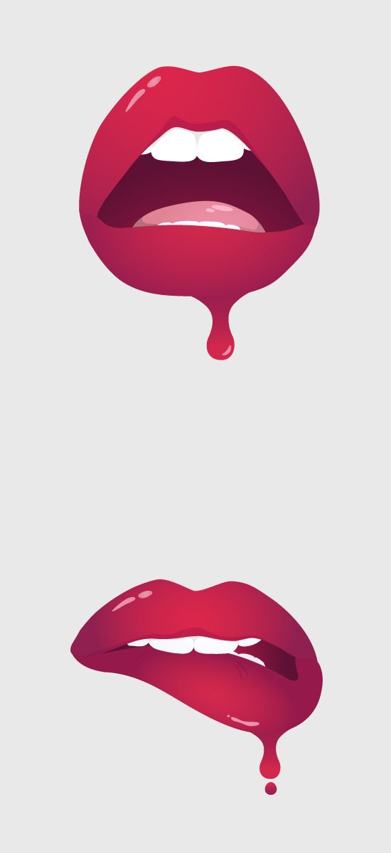 Vector Lips And Rock Poster 550x1200 Vector Lips And Rock Poster