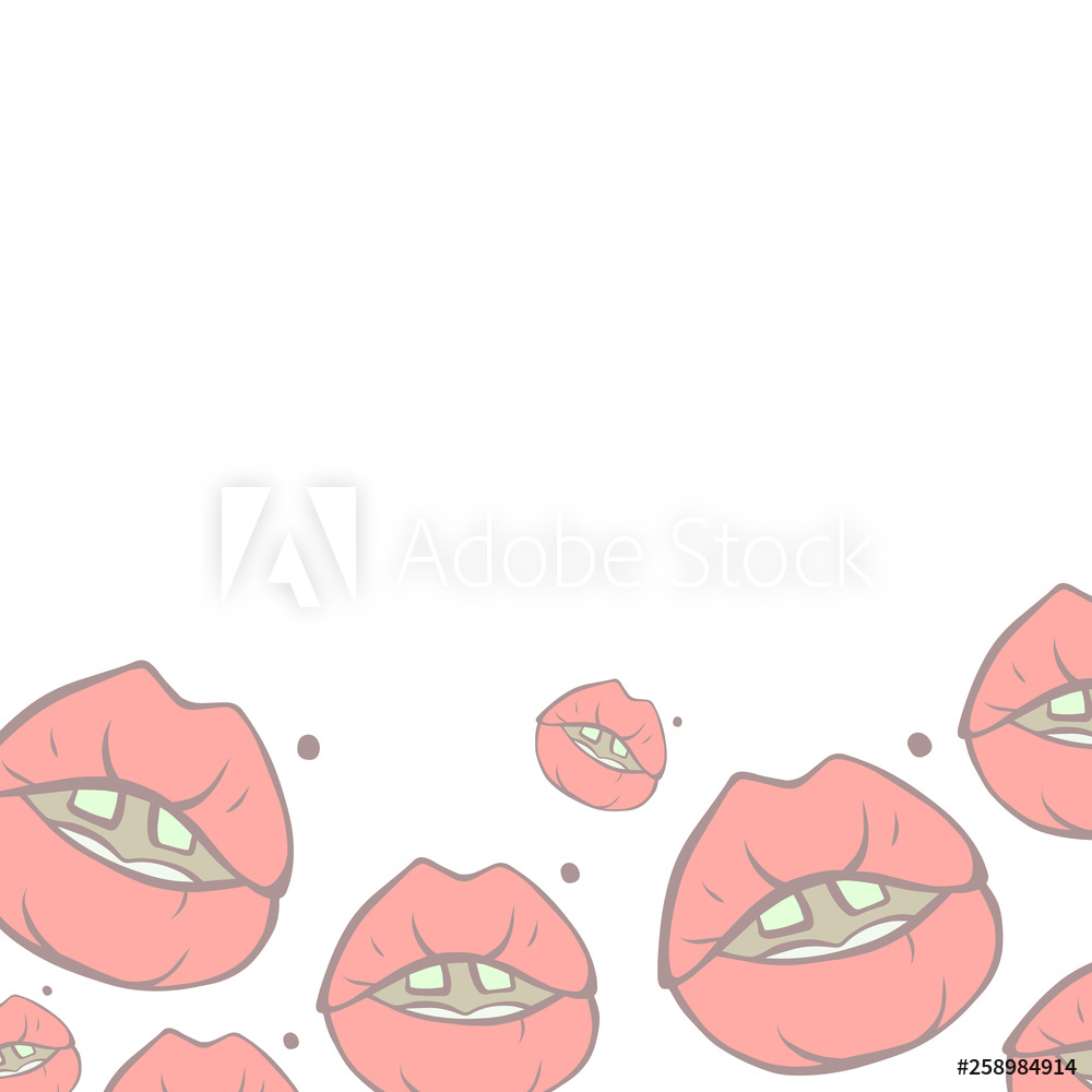 Photo Art Print Cartoon Style Vector Doodle Illustration Of Pink 1000x1000 Photo Art Print Cartoon Style Vector Doodle Illustration Of Pink