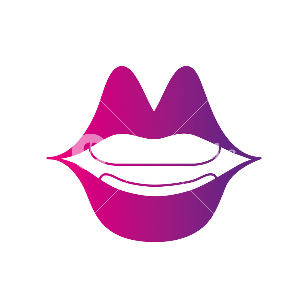 1000x1000 Color Silhouette Mouth With Lipstick In The Lips Fashion Makeup