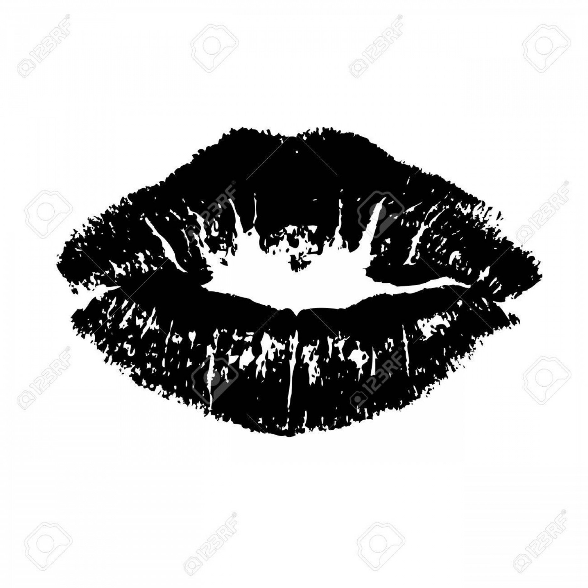 1872x1872 Photostock Vector Black Lips Kiss Lips Vector Lips Close Up White
