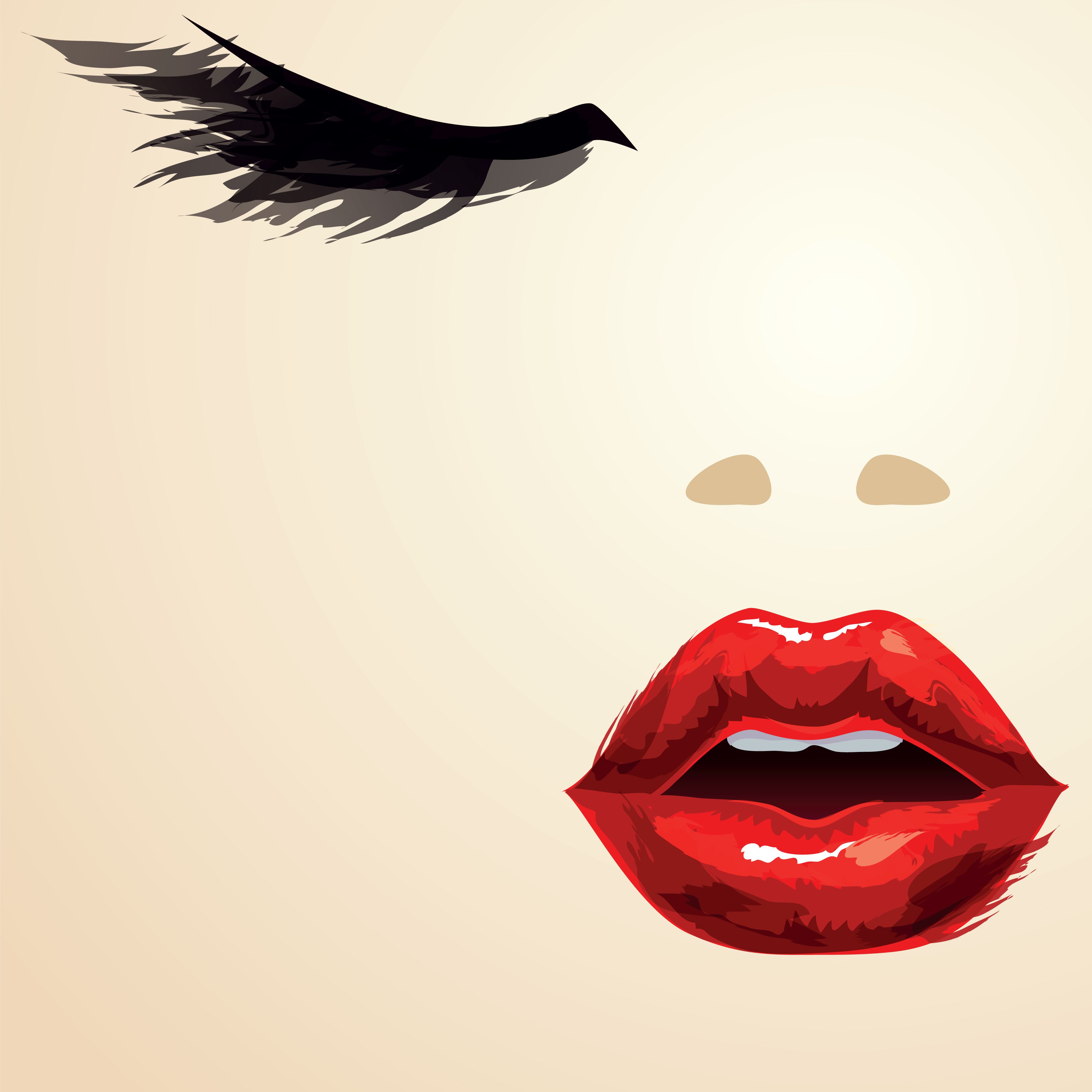3552x3552 Red Lips Vector Illustration Illustration Work In Lips