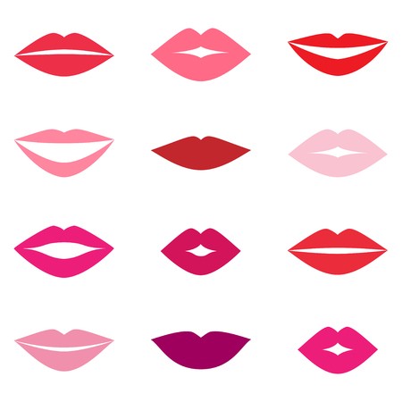 450x450 Different Womens Lips Vector Set Royalty Free Vector Graphics