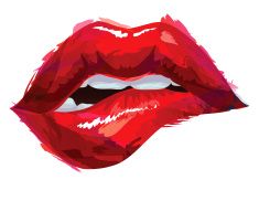 Biting Lips Vector Art Illustration Artsy Lips Illustration 235x182 Biting Lips Vector Art Illustration Artsy Lips Illustration