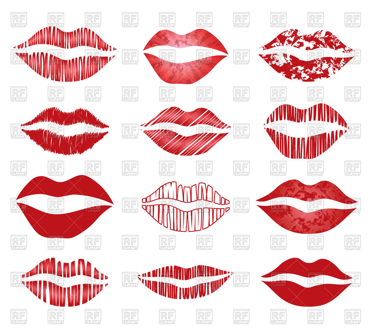 Set Of Red Lips Vector Image Of Signs, Symbols, Maps Olenadesign 1200x1077 Set Of Red Lips Vector Image Of Signs, Symbols, Maps Olenadesign