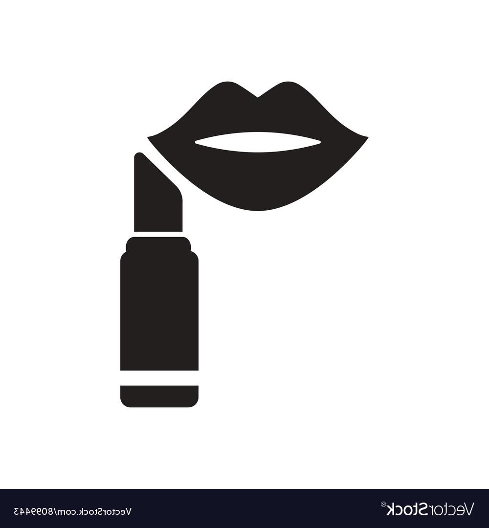 Lips Vector Black
