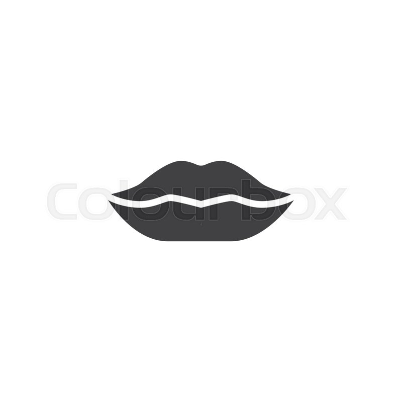 800x800 Woman's Lip Vector Icon Filled Flat Stock Vector Colourbox