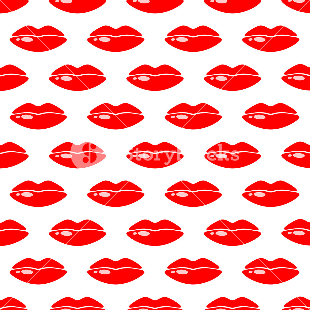 Seamless Background With Lips Vector Illustration Royalty Free 1000x1000 Seamless Background With Lips Vector Illustration Royalty Free